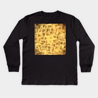 Golden waves Kids Long Sleeve T-Shirt